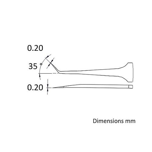 0.2x110mm/5B 精密ピンセット