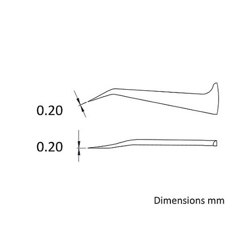 0.2x115mm/5C 精密ピンセット