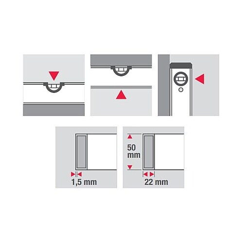 400mm アルミ水平器(マグネット付)