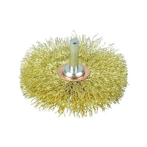 76mm/6.35mm軸 軸付ブラシ(平