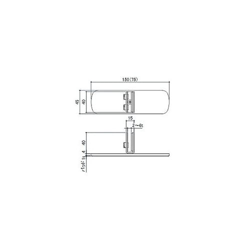 2−6mm/45x150mm パネルホル