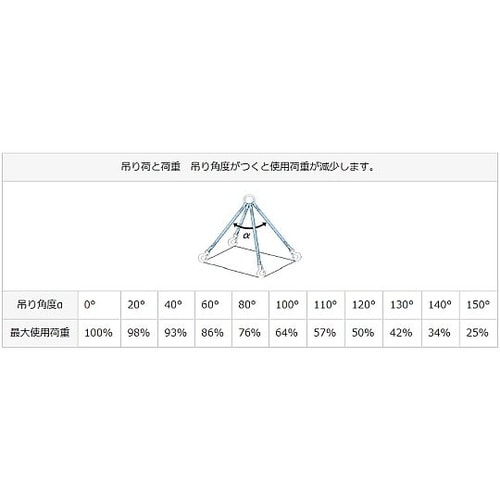 3.0tonx4.0m 金具付スリング(