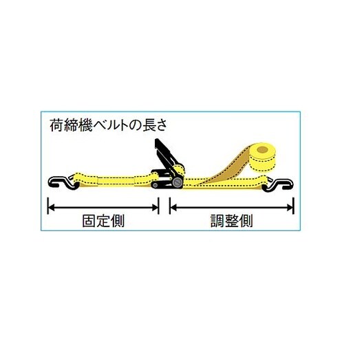 58mmx6m/2t ベルト荷締機(ラチ