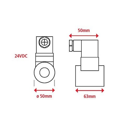 DC24V/φ50mm/500N 電磁マ