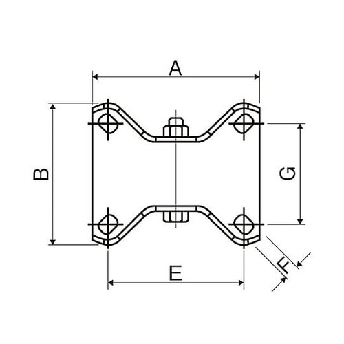200mm キャスター(固定金具/ポリウ