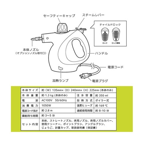 強力スチーム洗浄 スチームジェットクリー
