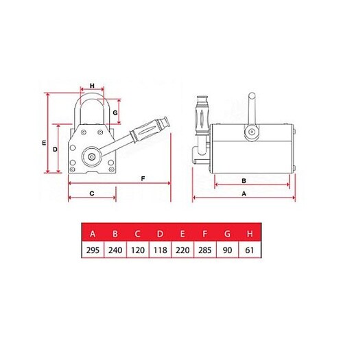 600kg マグネットリフター EA98