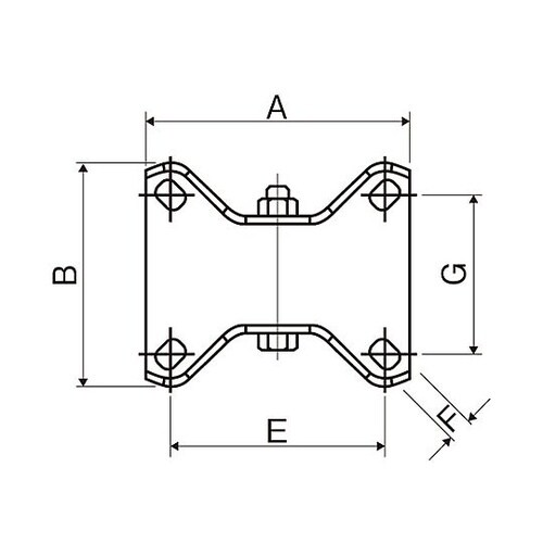 125mm キャスター(固定金具/TPE