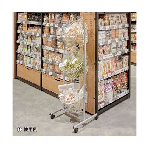 3段投げ込みバスケット丸型 61−778