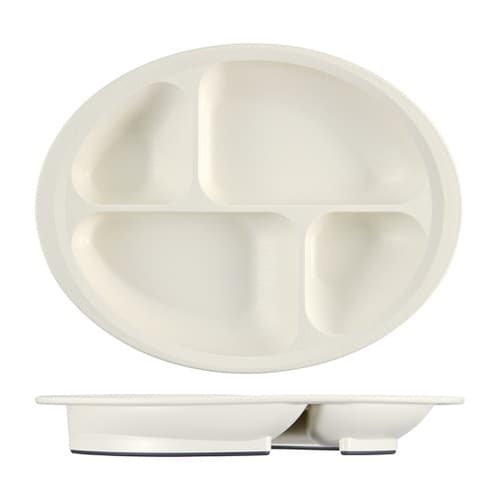 木目 すくいやすい仕切プレート クリーム