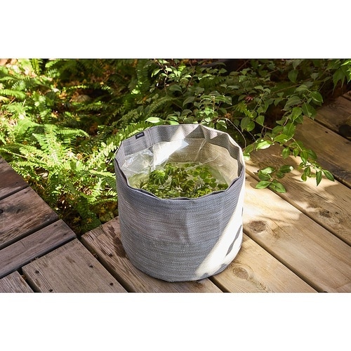 テキスタイルプランター ラウンド グレー