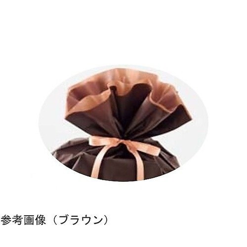 梨地リボン付きギフトバッグ ミント 幅3