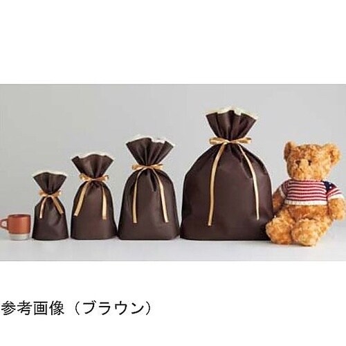 不織布リボン付きギフトバッグ スモーキー