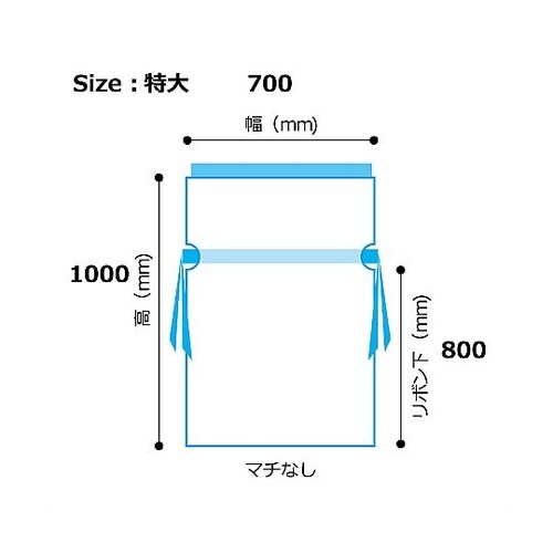 梨地リボン付きギフトバッグ ビッグサイズ
