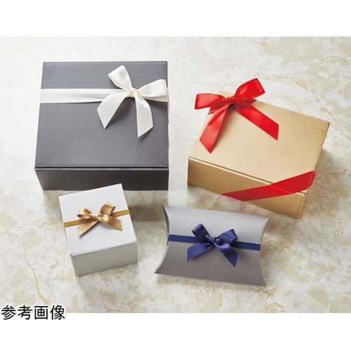 サテンリボン付きゴムタグ 小箱用 ゴール