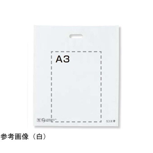 手提げポリ袋ソフト型 ダークグレー 50