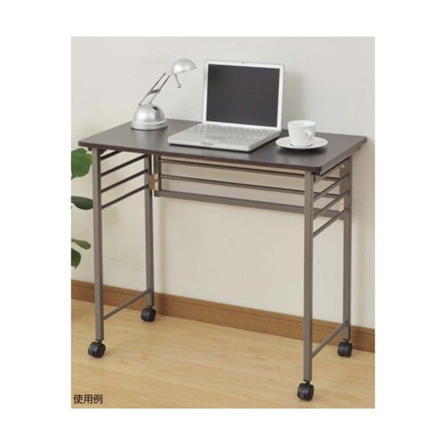 パタパタデスク ブラウン(キャスター付き