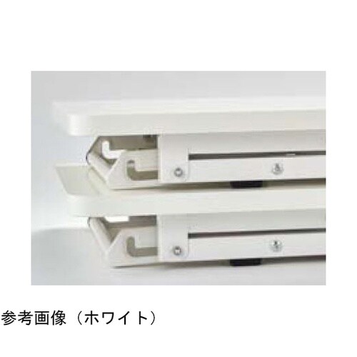 ラウンドエッジ折りたたみテーブル 棚付き