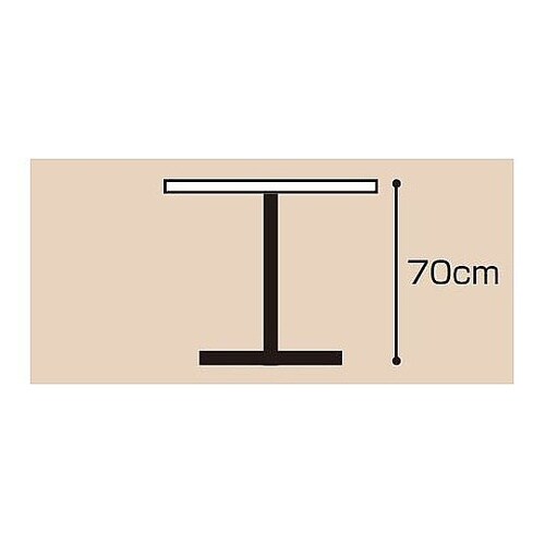 ラウンドカフェテーブル 黒脚 直径60c