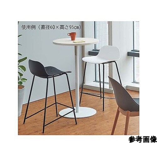 ラウンドカフェテーブル 黒脚 直径80c