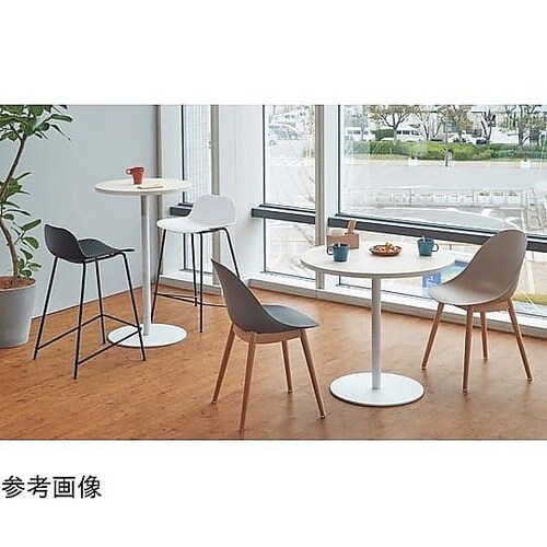 ラウンドカフェテーブル 白脚 直径60c