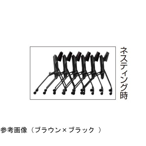背合板ネスティングキャスターチェア 背ブ