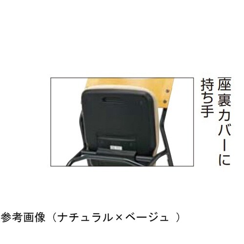 背合板ネスティングキャスターチェア 背ブ