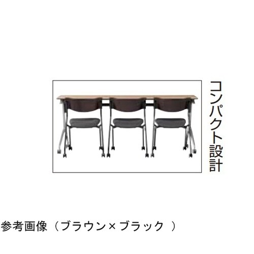 背合板ネスティングキャスターチェア 背ブ