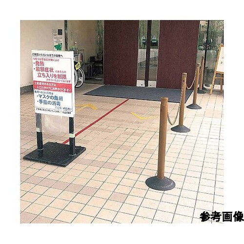 カラープラポール2.5mチェーン入りポー