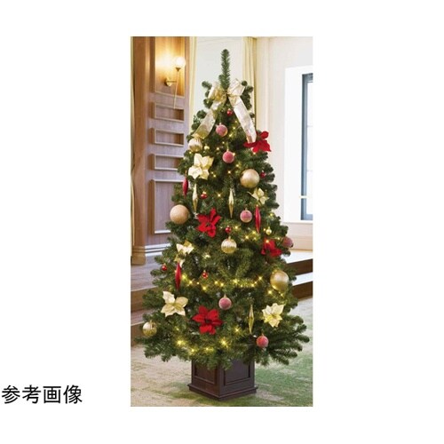 木製ベースクリスマスツリーセット レッド