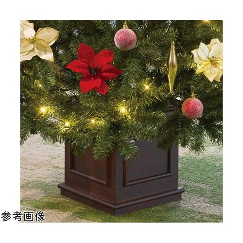 木製ベースクリスマスツリーセット レッド