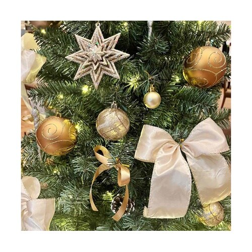 デラックス木製ベースクリスマスツリーセッ