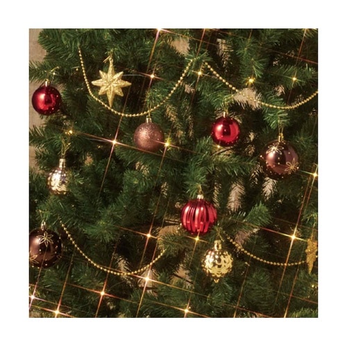 ポットライトクリスマスツリー レッド高さ