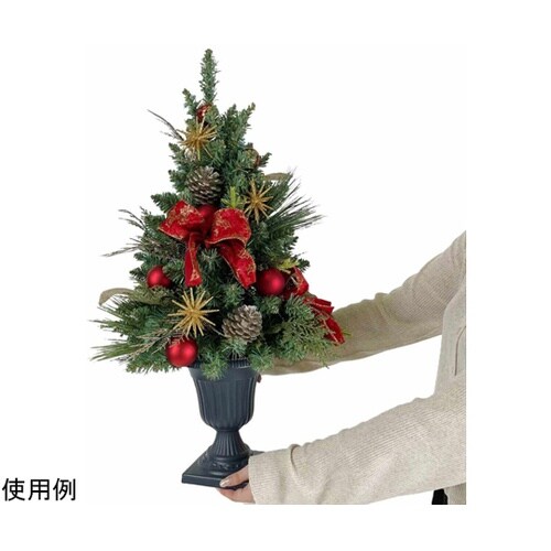 クラシックポットクリスマスツリーレッド
