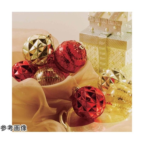 【4個】 オーナメントボール 10cmゴ