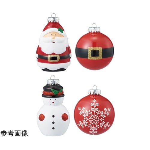 【4個】 キャラクターオーナメントサンタ