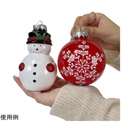 【4個】 キャラクターオーナメントスノー