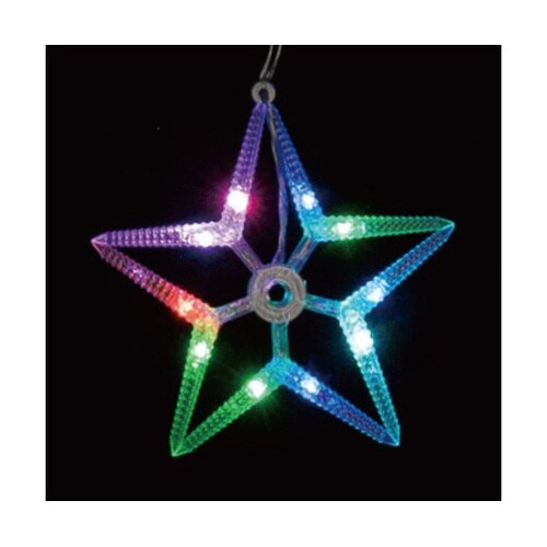 LED6連レインボーモチーフカーテンライ