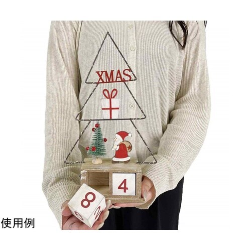LED木製アドベントスタンド クリスマス
