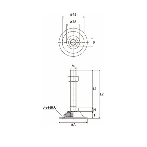 アジャスターボルト HARMOIE シリ