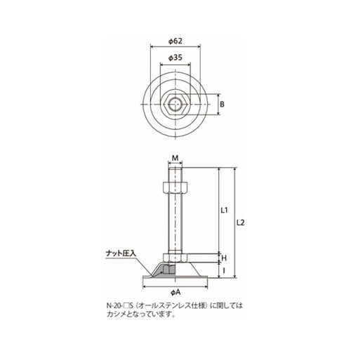 アジャスターボルト HARMOIE シリ