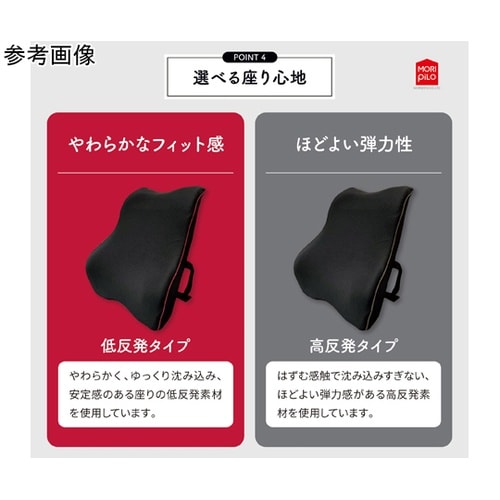 背中と腰を考えたクッション 高反発 グレ