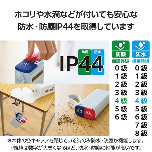 モバイルバッテリー 30000mAh ライトグレー