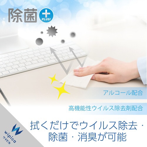 ウェットティッシュ50枚入2個パック ウイルス除去