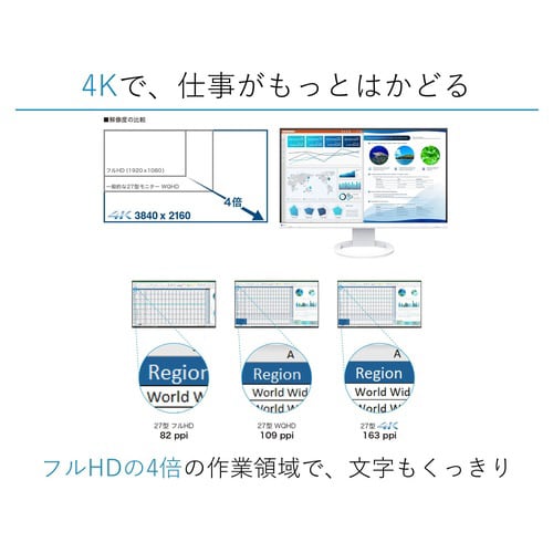 27型4K Type−C搭載モニター ブラック