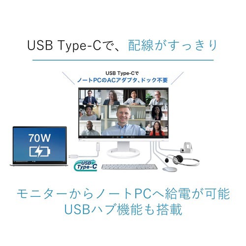 27型4K Type−C搭載モニター ブラック
