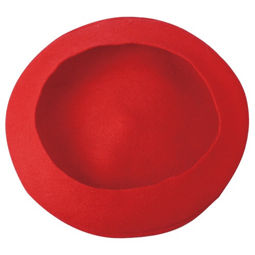 フェルト ベレー帽 赤