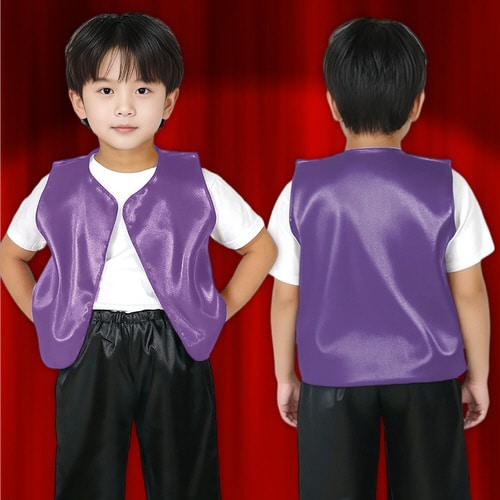 ソフトサテン ベスト C 紫