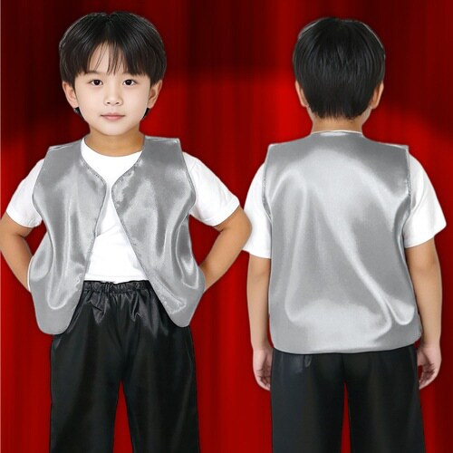 ソフトサテン ベスト C 銀