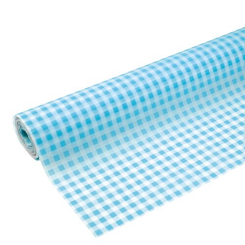 カラー不織布 ギンガムチェック 水 2m 切売